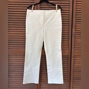 Veronica Beard Rumi Off-White Straight Leg Pants